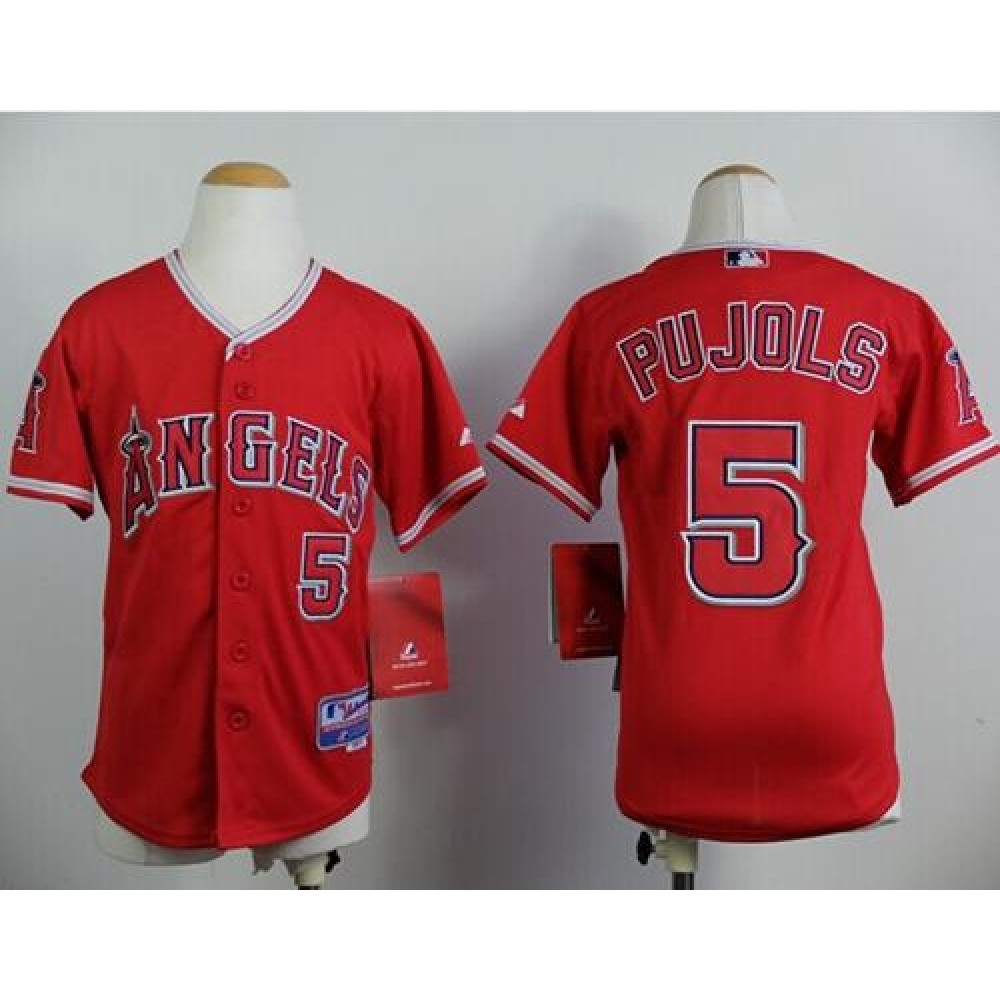 Angels_5_Albert_Pujols_Red_Stitched_Youth_MLB_Jersey_0XiKuNFGC