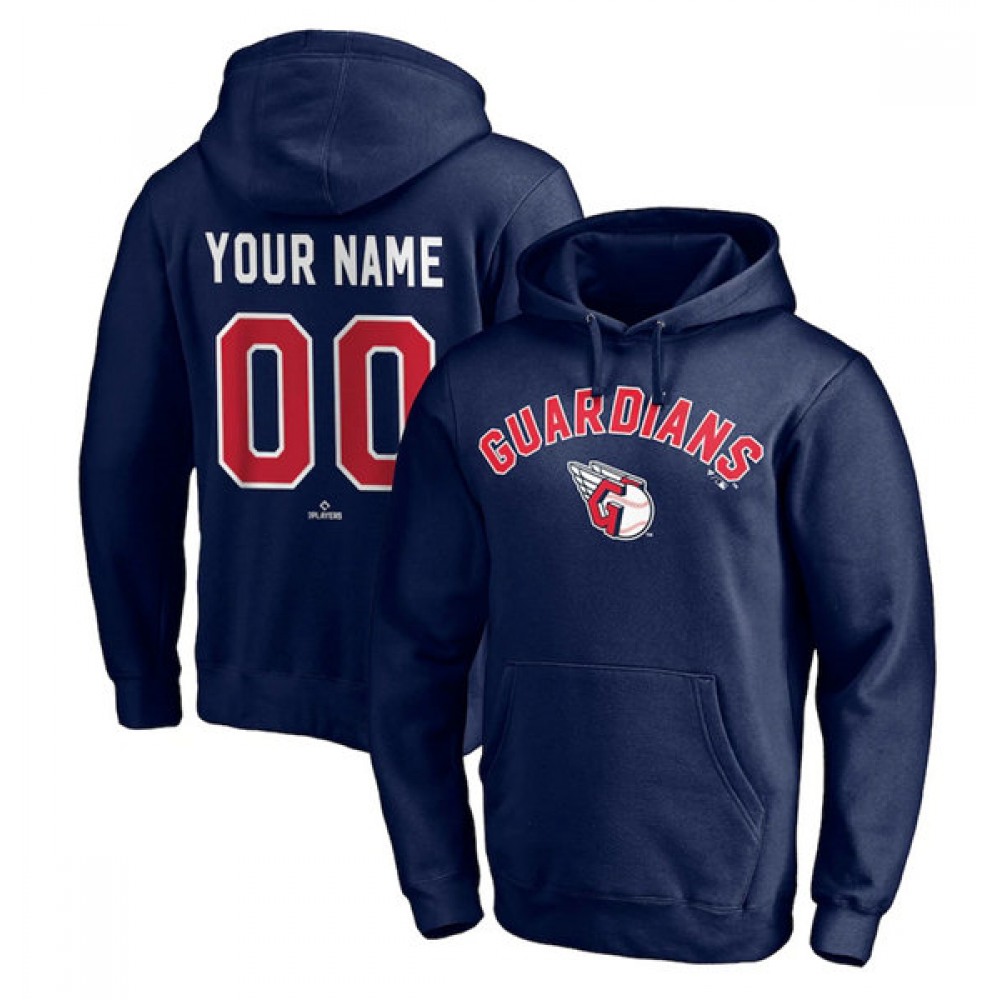Men_s_Cleveland_indians_Customized_Navy_Hoodie_w5AzqEStO