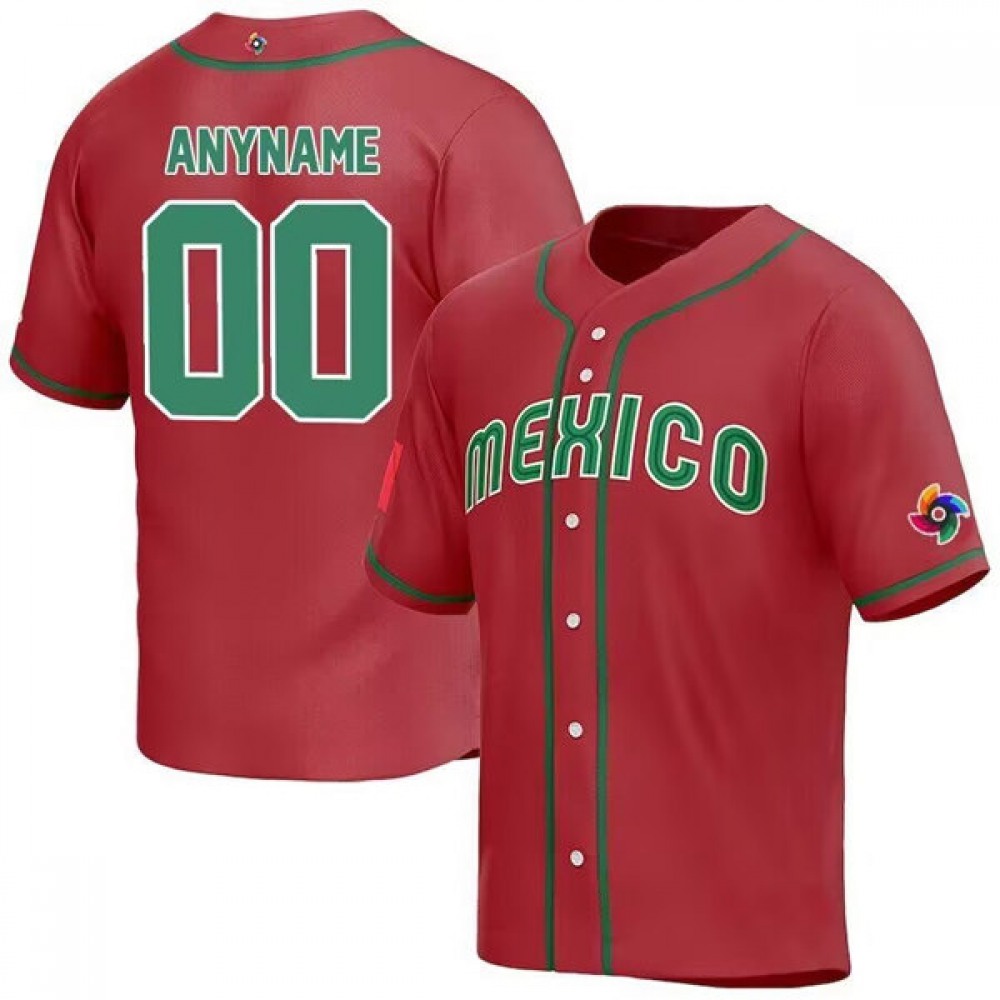 Men_s_Mexico_Baseball_ACTiVE_PLAYER_Custom_2023_Red_World_Baseball_Classic_Stitched_Jersey_VZbpM54NS